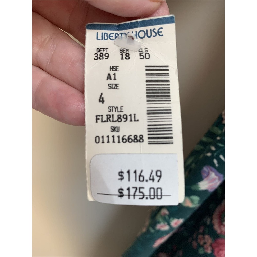 VTG Princess Kaiulani Hawaiian Liberty House Dress With Pockets Size 4 - Picture 10 of 12